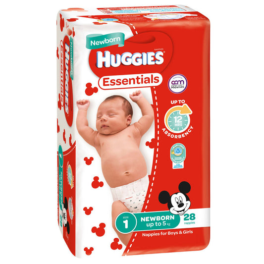 Huggies Newborn Nappies 28s